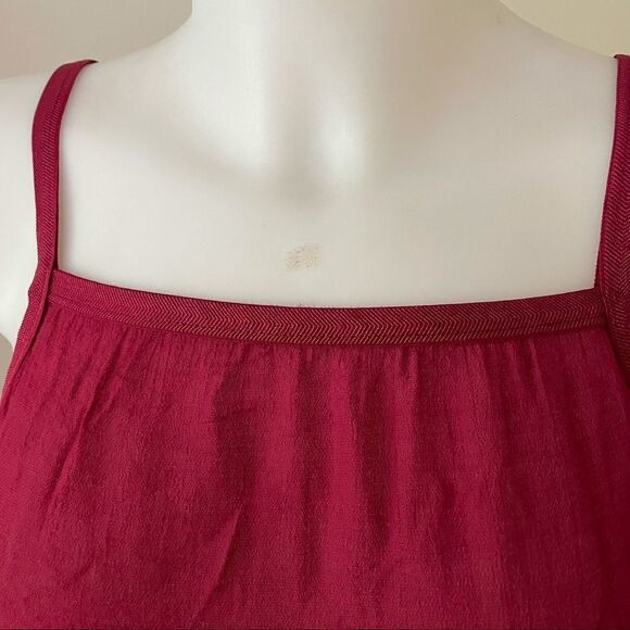 ANTHROPOLOGIE OUT FROM UNDER STRAPPY OPEN BACK SLEEVELESS SLIP DRESS RED SZ M‎ - Picture 3 of 10